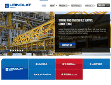 Tablet Screenshot of leinolatgroup.fi